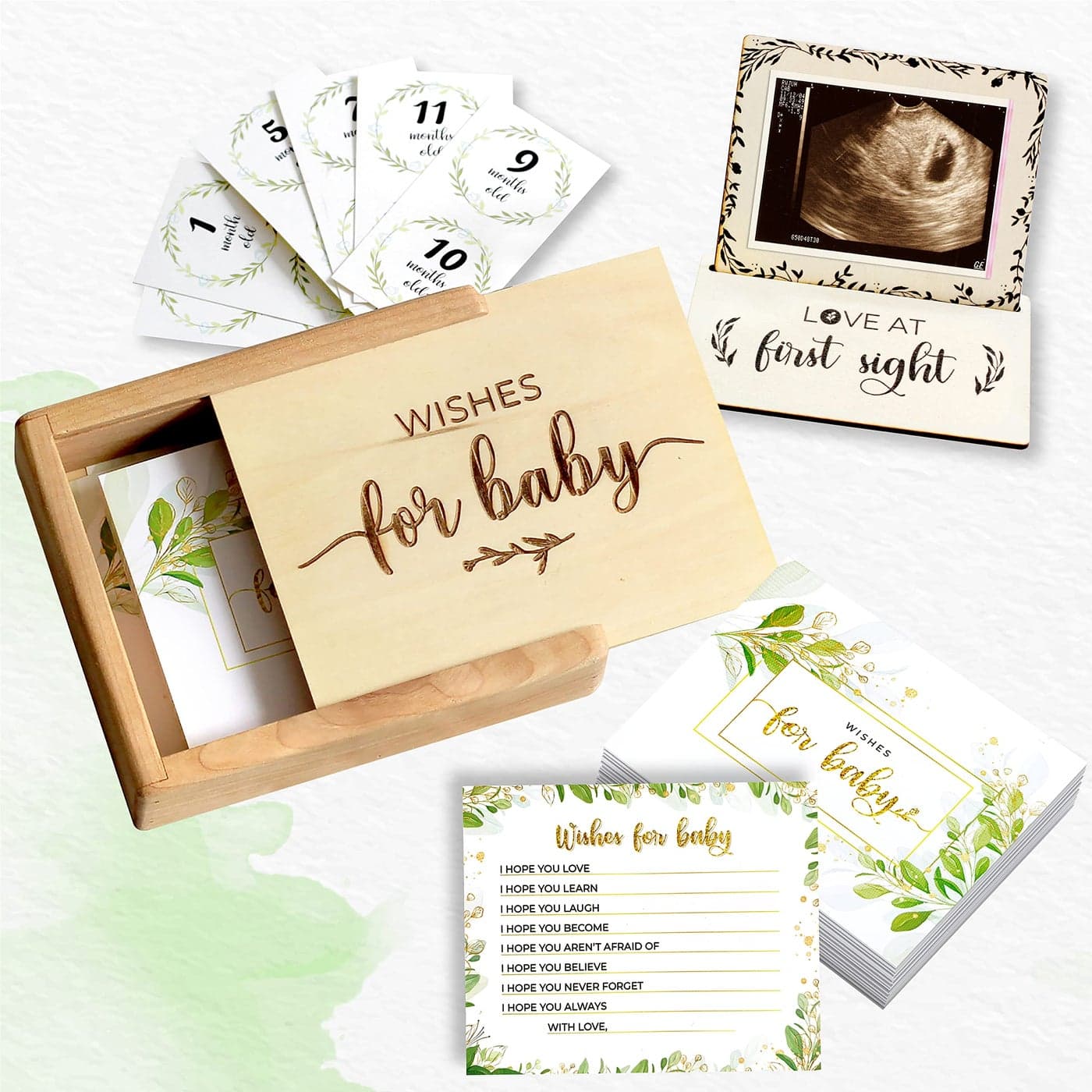 97 Decor Wishes for Baby Box Baby Shower Guest Book Alternatives 50 Pcs Baby Advice Cards for Baby Shower Book Well Wish Cards for Baby Shower Keepsake Box Baby Shower Games Gifts