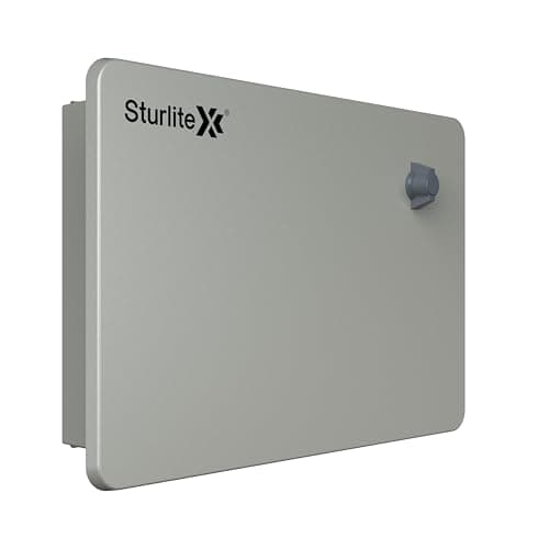 Sturlite Ovix Double Door MCB Distribution Board | 8 Way SPN (Single Pole and Neutral) | Metal Body with Premium Finish & Concealed Hinges | Cable Kit Included - (Pack of 1)