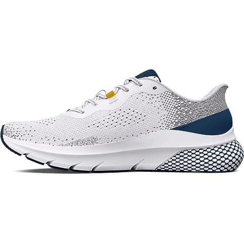 Under Armour Men's HOVR Turbulence 2, (100) White/Varsity Blue/Tahoe Gold, 7, US