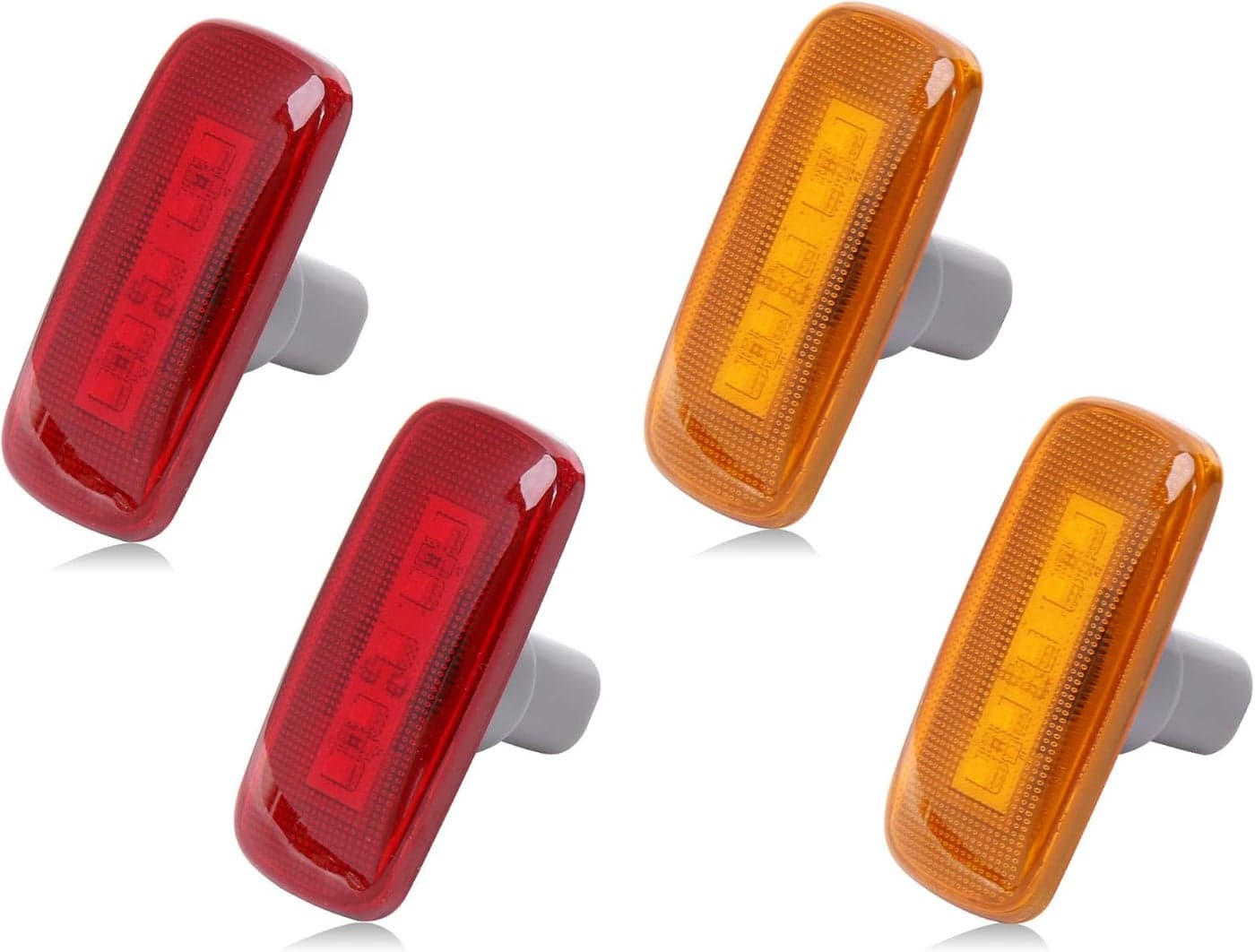 BASIKER Side Marker Lights for 2010-2018 Dodge Ram 2500 3500 Dually - 5LED x4 Replacement