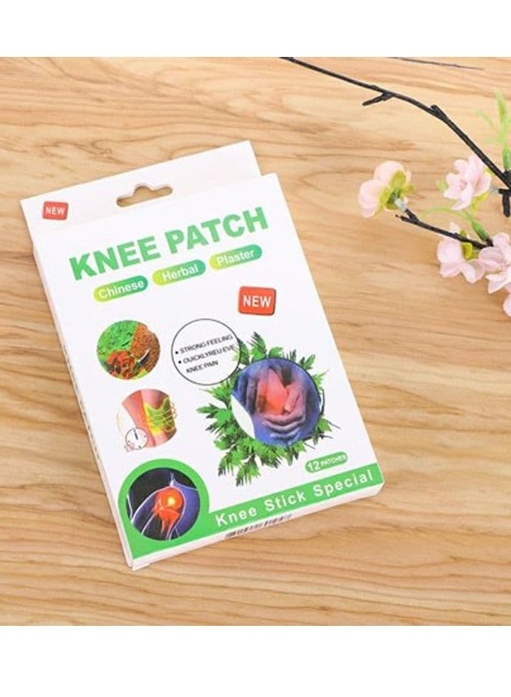 12pcs Knee Patch of Pain Relief Wormwood Extract Knee Plaster Sticker Knee Joint Ache Rheumatoid Arthritis Knee Pain Sciatica Plaster Body Patch