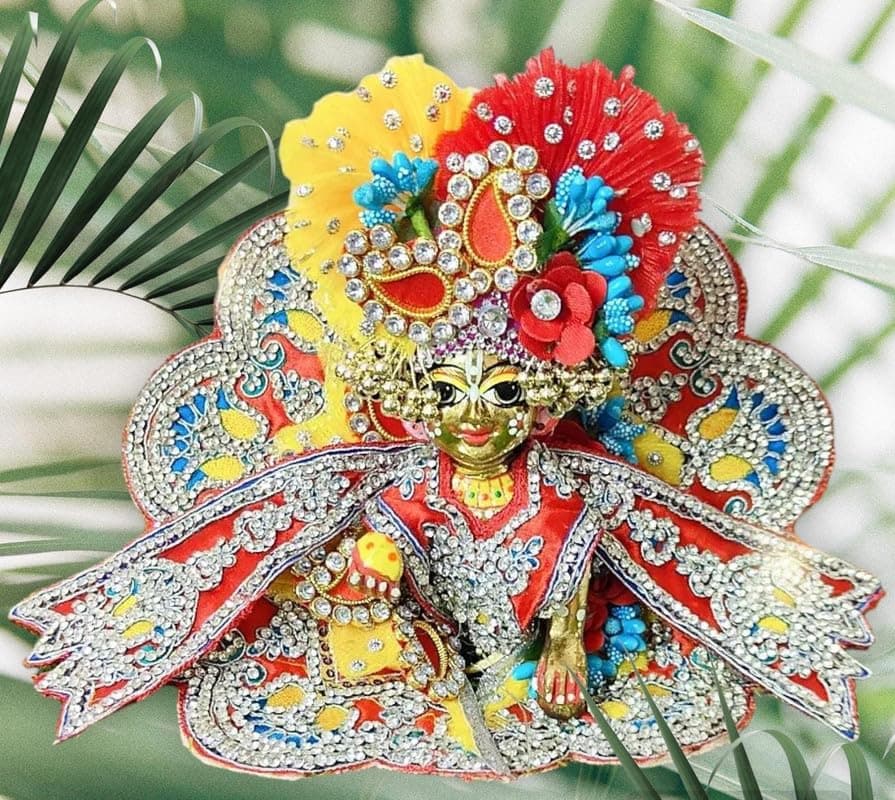 Partish Laddu Gopal Heavy Janamashtmi Dress Size 1 l Ladoo Gopal Dress l Kanha Ji Poshak Size 1 2 4 5 6 (BB)