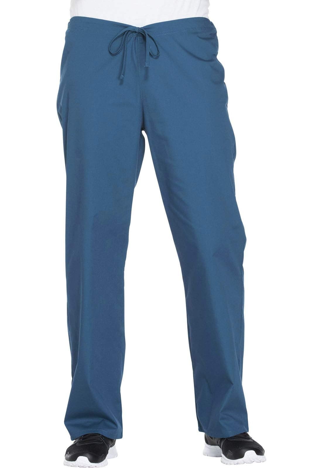 Dickies Men's EDS Signature Unisex Drawstring Scrub Pant, Caribbean Blue, Medium/Short