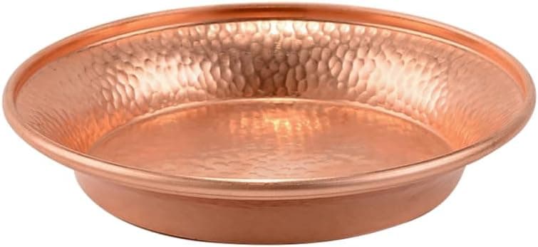 PRETYZOOM Copper Offering Bowl Vintage Hammered Serving Tray Tibetan Holy Water Bowl Buddha Worship Smudging Bowl Altar Decoration 10cm 19ENWB3FN99P6Y38G1869S16
