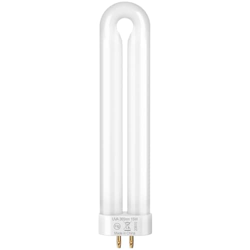 GOOTOP Replacement Bulb for Zap T6 Pro, K15, T9,X3 Bug Zapper, 15W, 4-Pin Base, U-Tube Bulb Twin Tube Bulb