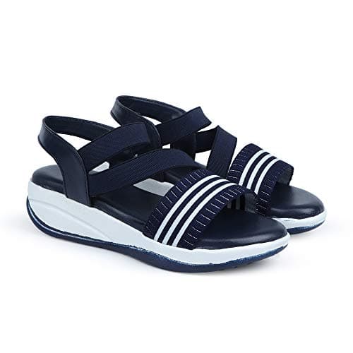 HimQuen Stylish Wedges Striped Design For Women's/Girls