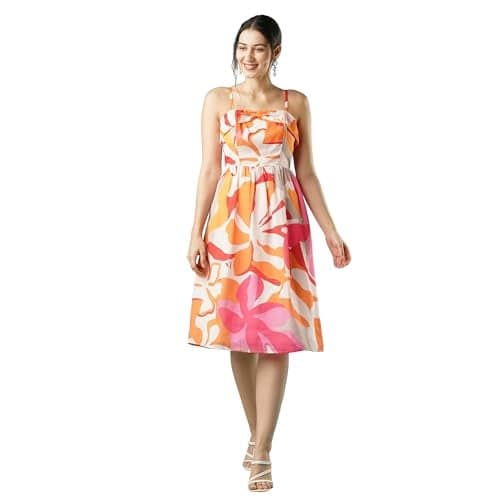 Globus Women Casual Dress (GS567249_Multi_L) Multicolour