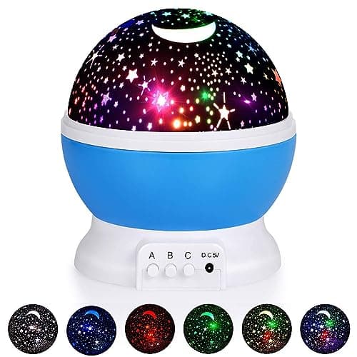 Rossetta Plastic Star Master Colour Changing Galaxy Night Light Projector for Ceiling,Kids,Bedroom,Decoration|Starry Sky Projection Dream Rotating Lamp,Birthday Gift Items Toys Gadgets for Kids,Led