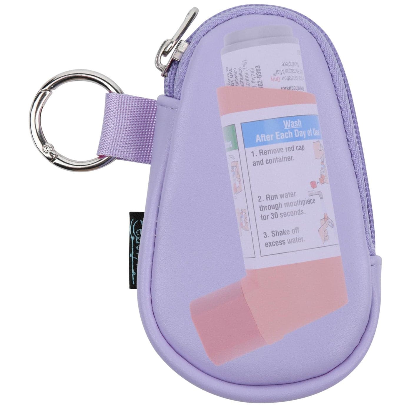 Beautyflier Asthma Inhaler Holder Inhaler Travel Bag for Adults and Kids Travel Handy Asthma Holder Keychain for Handy Ventolin Inhaler Bag Only Purple