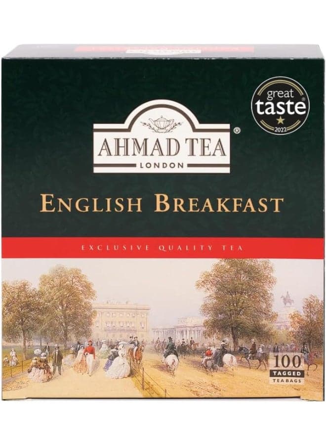 Ahmed Tea English Breakfast Strong And Rich Black Tea- 100 Bags