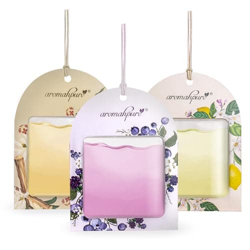 Aromahpure Gel Wink Hanging Car Perfume | Long-Lasting Gel Based Car Air Freshener | Car Accessories | Last Up to 30 Days (Sandal-Lemon-Berry)