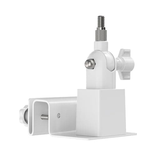 Holicfun Universal Solar Panel Gutter Mount for Ring, Arlo, Eufy, Wyze, Reolink Solar Panels and More (White)