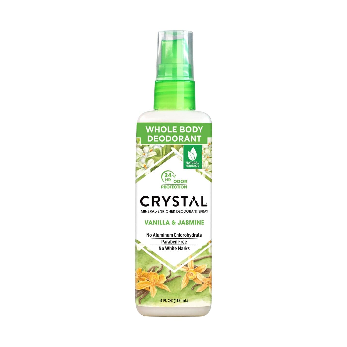 CRYSTAL Deodorant Mineral Deodorant Spray Vanilla Jasmine 40 oz White 41991