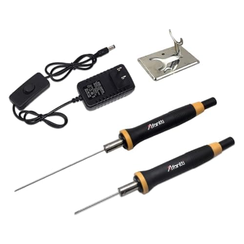 Afantti Foam Cutter Hot Wire Electric Styrofoam Cutting Pen Tool | Higher Temperature | 2 Needle | Heat-Insulated Handle | for Eva Foam Board