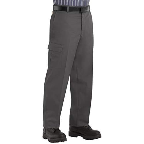 Red Kap Men's Industrial Cargo Pant, Charcoal, 34W x 32L