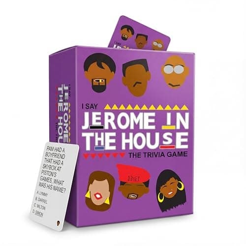 Jerome in The House Family Martin Trivia Party Card Game from The 90s TV Show If You Know The Saying This is for You Fun Game for Everyone Great at Black 90s Parties Game Night Fun Family