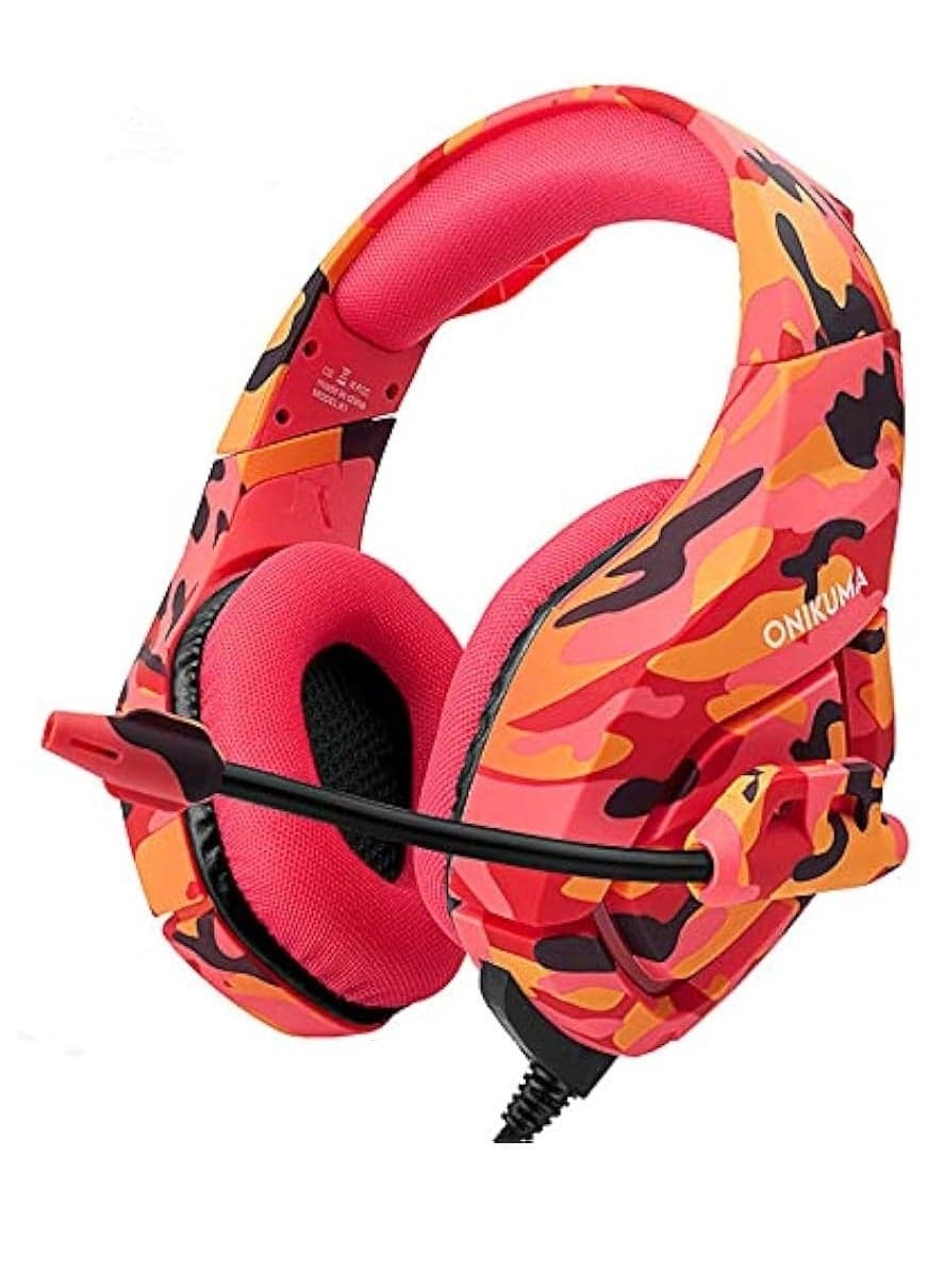 Onikuma K18 Gameing Headphone Pink