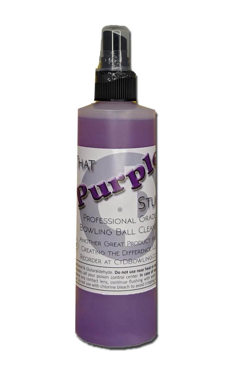 Creating the Difference That Purple Stuff Professional Grade Bowling Ball Cleaner | USBC Approved | Removes Dirt & Oil | Restores Tackiness and Performance (8 oz Spray)