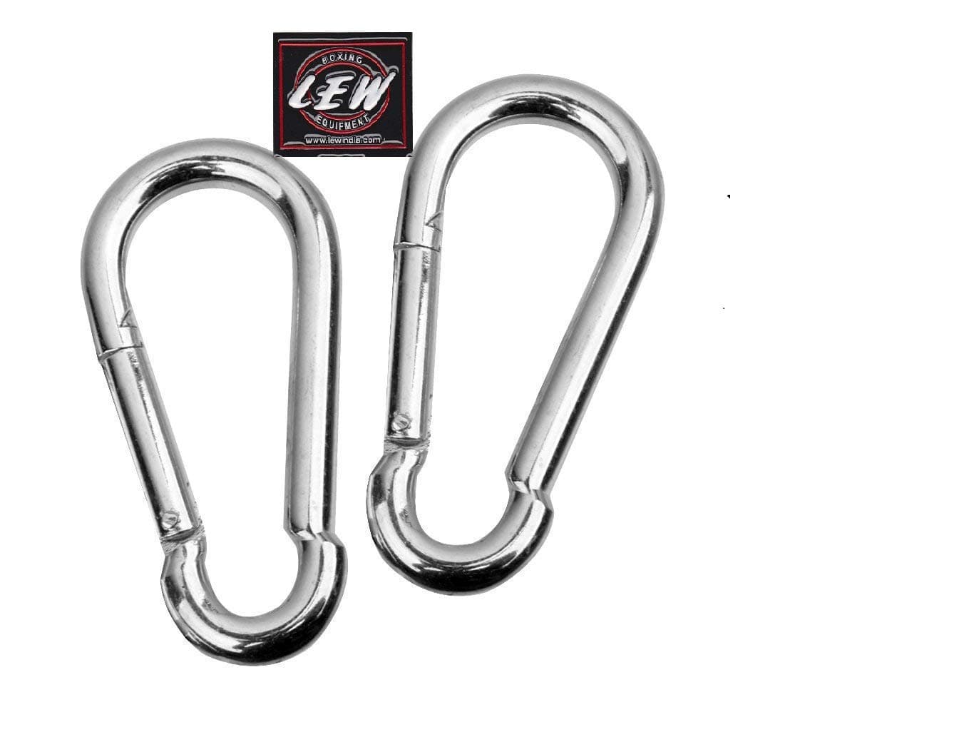 LEW Carabiner Snap Hook for Heavy Punching Bags (Silver)