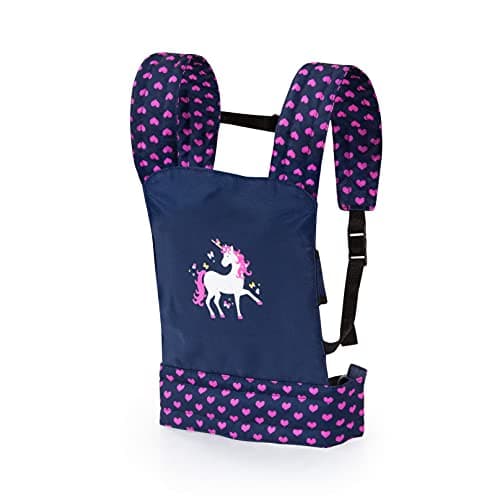 Bayer Deluxe Doll Carrier Blue with Unicorn