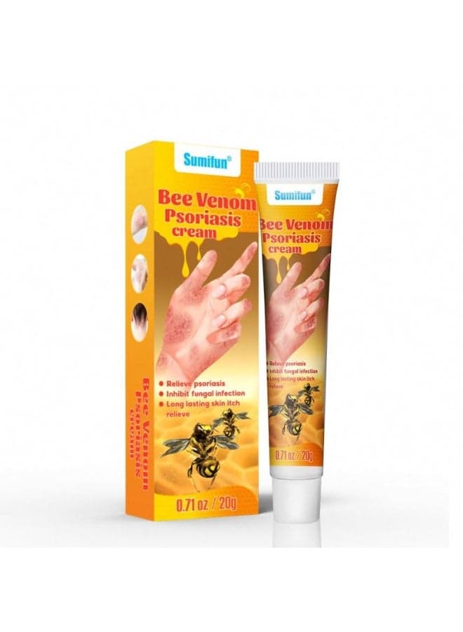 Fast Acting Bee Venom Cream for Psoriasis and Dry Skin Relief Ideal for daily use, this cream helps relieve persistent itching, supports skin recovery, and enhances moisture retention while improving the appearance of rough, dry, or irritated areas.