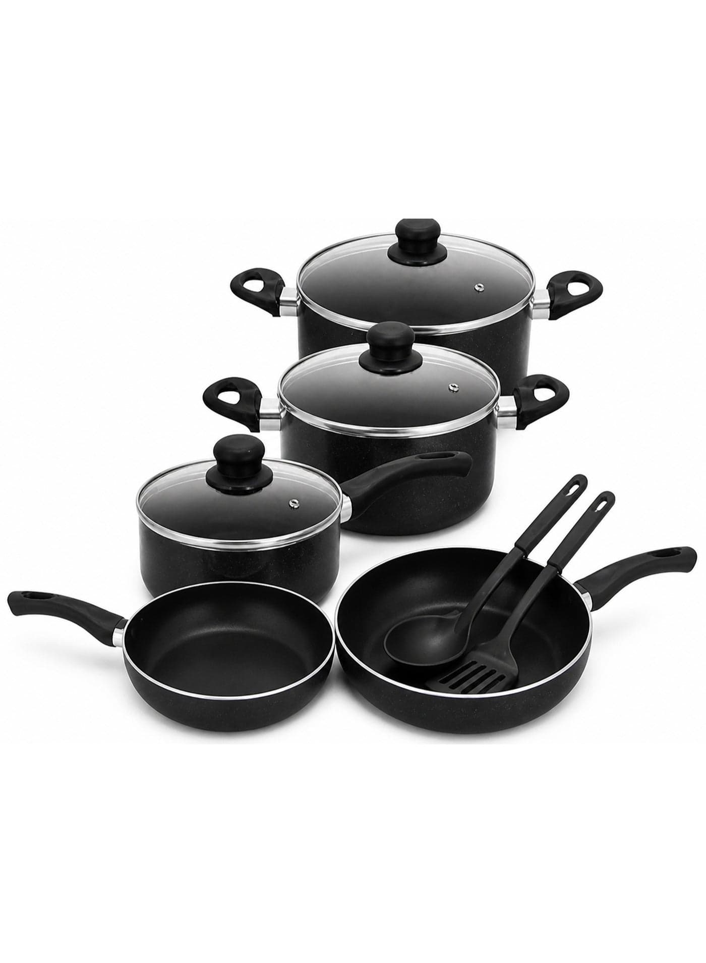 Durable Olympia Non-Stick Cookware Set – 10-Piece Aluminum Cooking Essentials