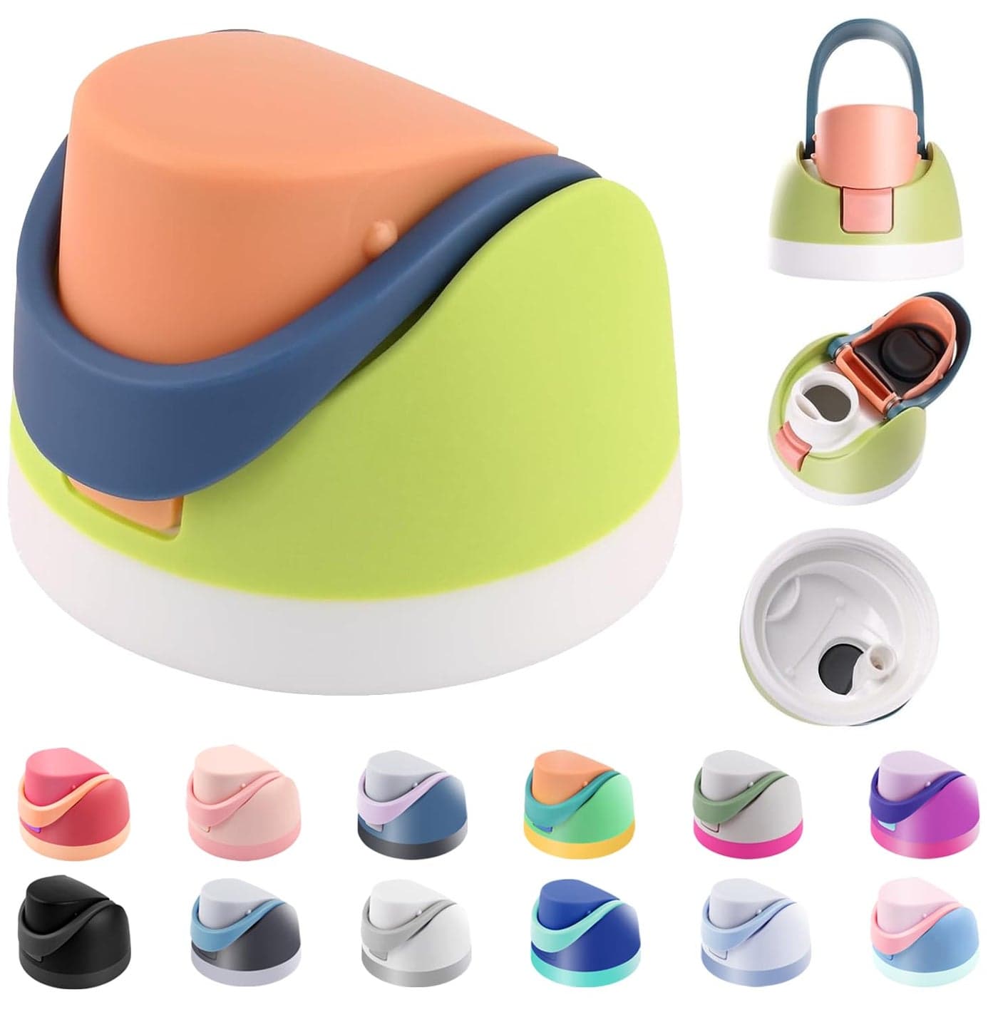 Replacement Lid for Owala Freesip, Compatible with Owala Cup 16oz 24oz 32oz 40oz, Leakproof One Button Replacement Cap for Top Accessories, BPA Free