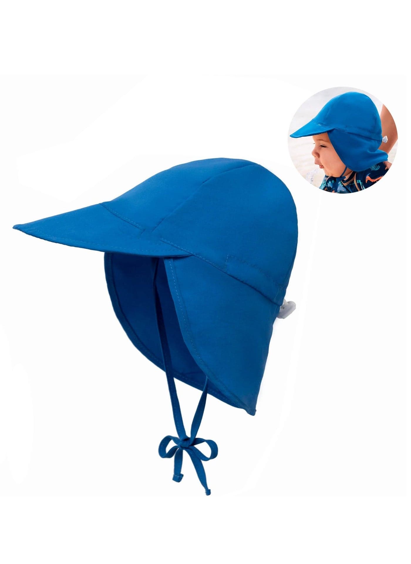 Baby Sun Hat UPF 50+ Uv Ray Sun Protection Infant Summer Swim Hat with Neck Flap Toddler Hats for Boys Girls