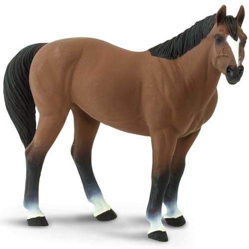 Safari Ltd American Quarter Horse Gelding Figurine Lifelike 5 Model Figure Educational Toy for Boys Girls and Kids Ages 3