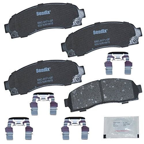 Bendix Priority1 CFC833 Ceramic Front Brake Pads for Select Models Ford Explorer, Explorer Sport, Sport Trac, Ranger, Mazda B2300, B3000, B4000, Mercury Mountaineer