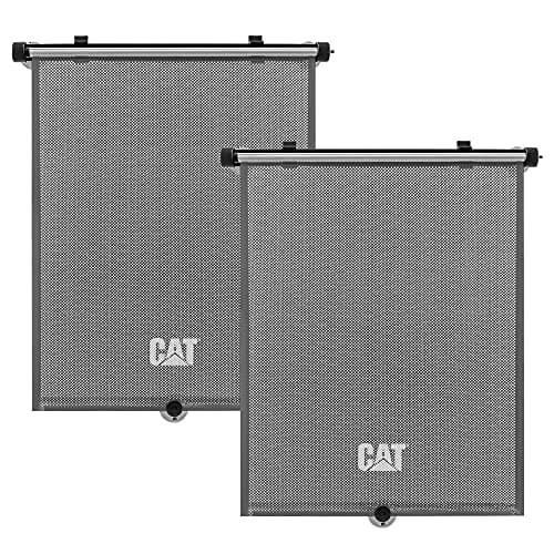 CAT® Window Shades Car Accessories - Car Shades for Back Windows Baby Visor - Retractable Window Blinds for SUV, Truck, & Car Sun Shade Window Screen - Car Window Shade for Baby - 14in x 19in 2-Pack