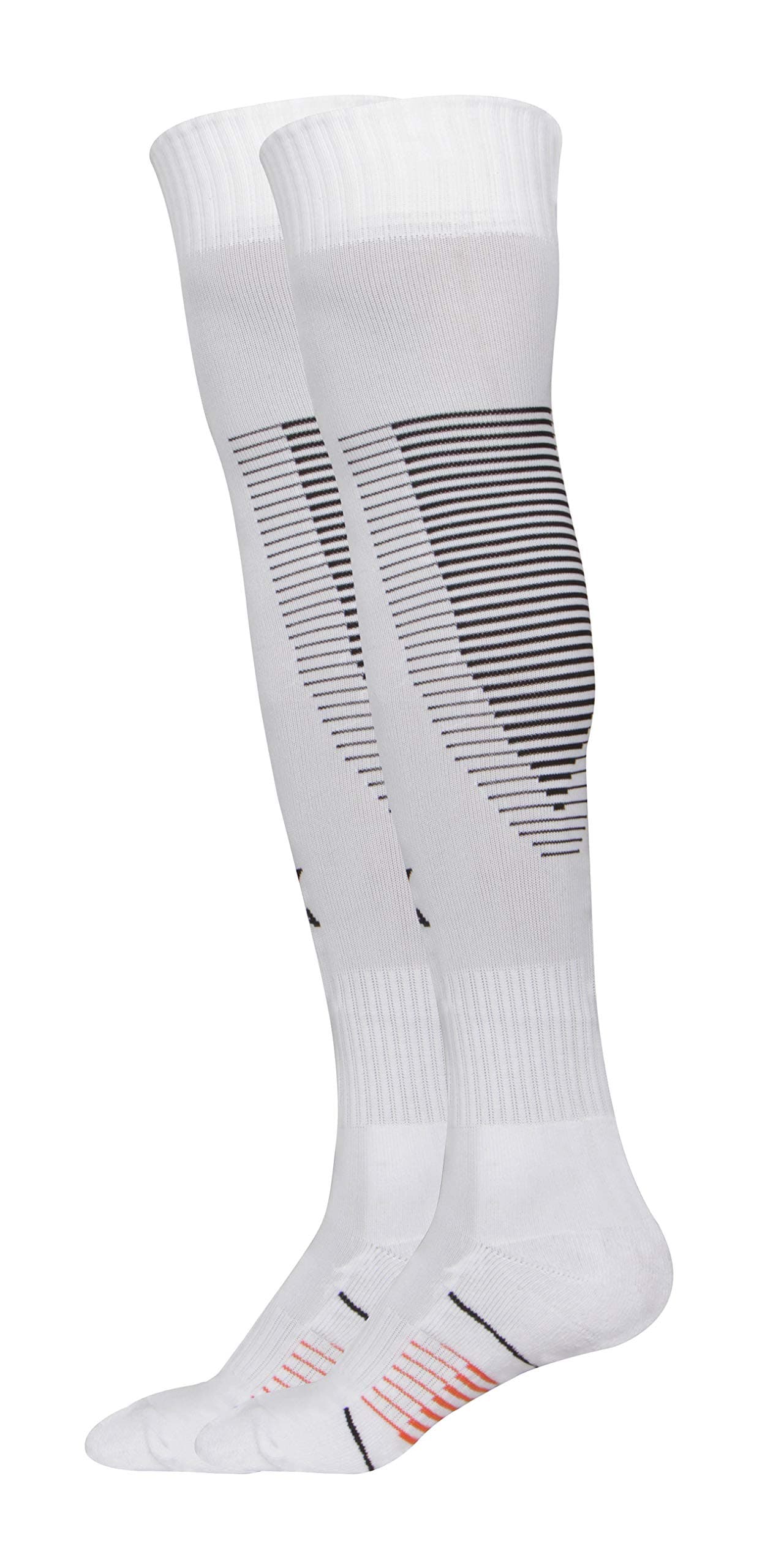Nivia Polypropylene Soccer Stockings (White, Medium)