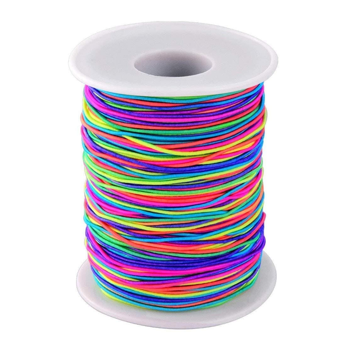 DIY Crafts Design # No 2, Rainbow Cord, Rainbow Cord Beading Threads Thread Raibow Colour (Design # No 2, Rainbow Cord)