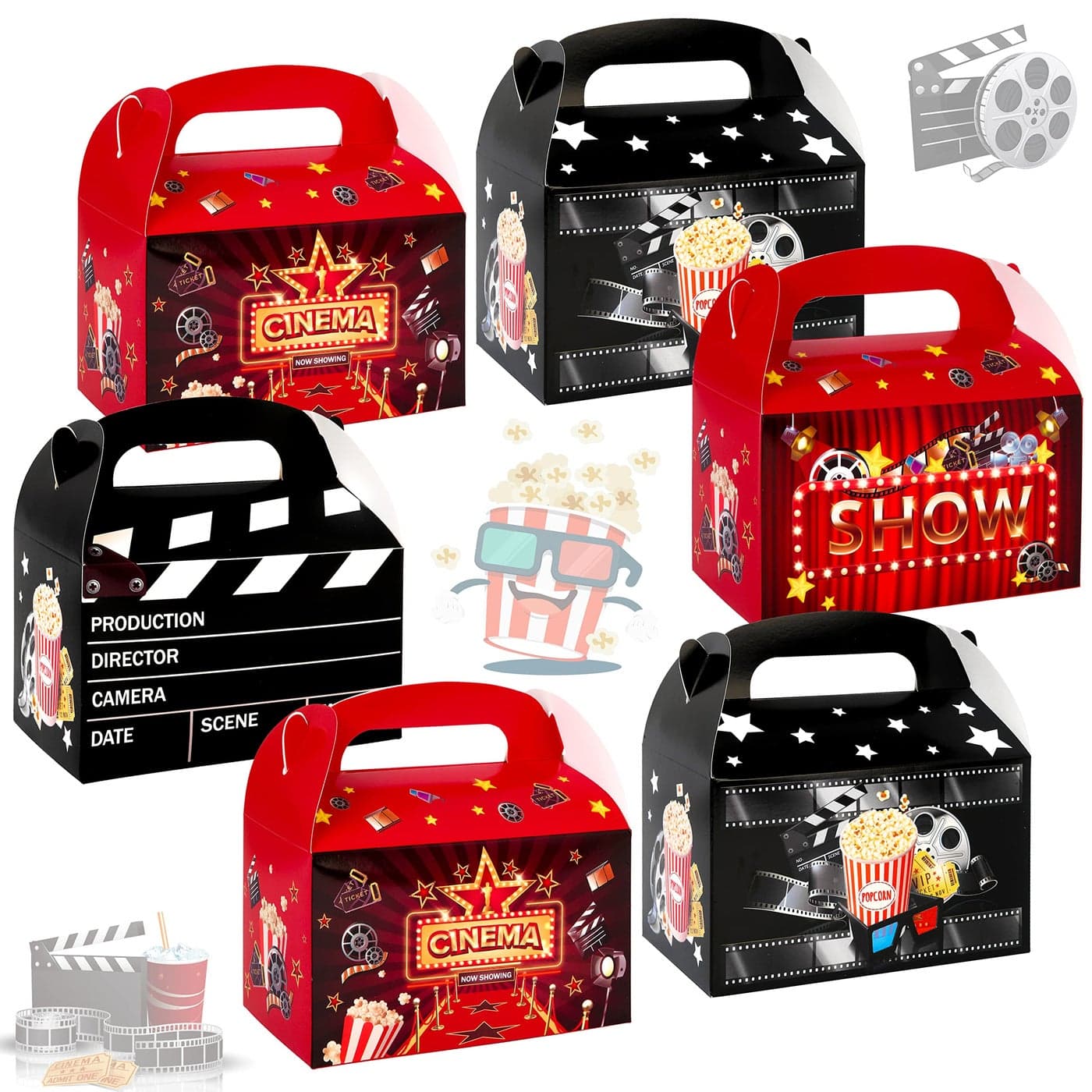 24 Pcs Movie Party Favors Treat Boxes for Movie Night Birthday Party Baby Shower Supplies