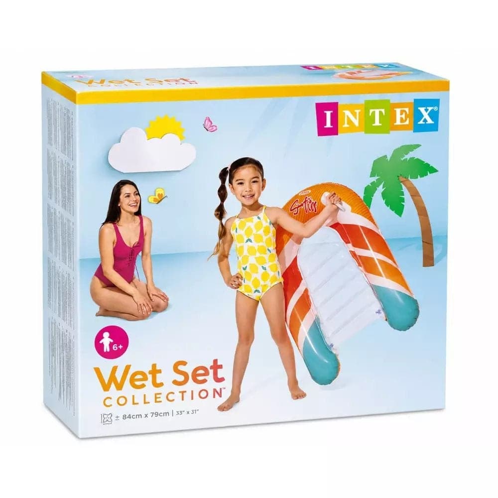 Intex Wet Set Collection Surfs Up Riders Inflatable Surfboard U Shaped For Kids