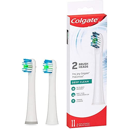 Colgate Pro-Clinical 150 Battery Powered automatic Toothbrush Refills for adults - 2 Pieces