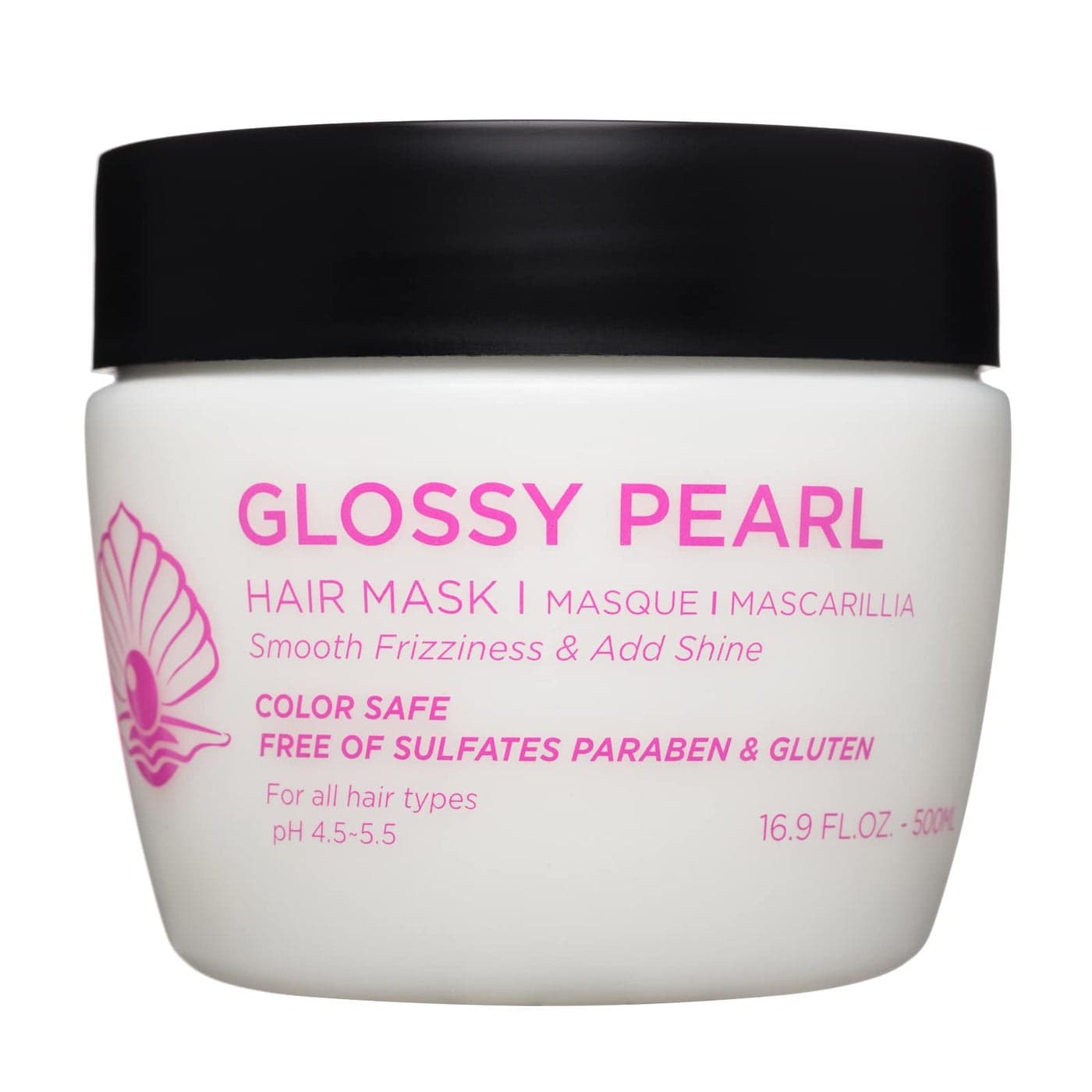Luseta Glossy Pearl Hair Mask Smoothing and Hydrating Hair Treatment Deep Conditioner for Damaged and Frizzy HairReduces Frizz Add Shine Sulfate Free