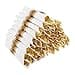 Joyido 50Guests Pre Rolled Gold Plastic Silverware Sets Heavy Duty Gold Cutlery Include 50 Pack Wrapped Disposable Utensils with Napkins for Parties Dinners Weddings