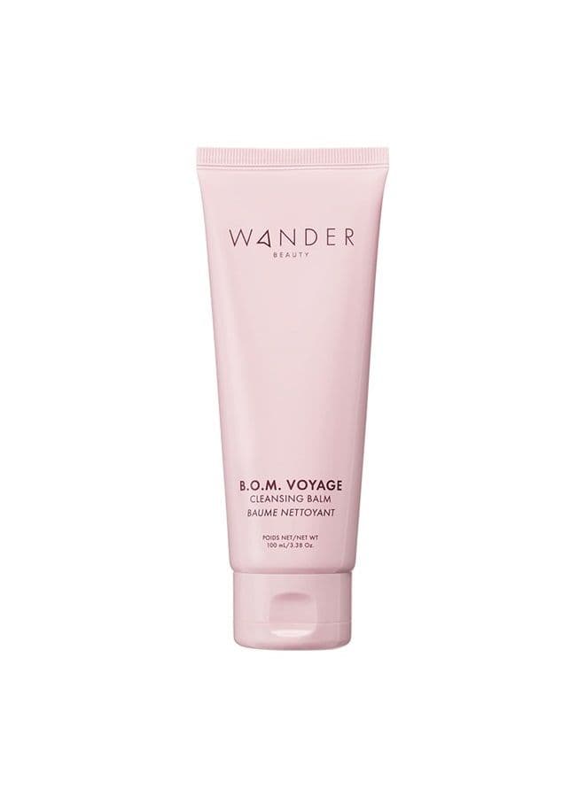 Korean Cleansing Balm Makeup Remover B.O.M VOYAGE CLEANSING BALM | Melt Away Makeup Remover Balm & Vegan Face Wash. Paraben Free, Sulfate Free Cleanser.