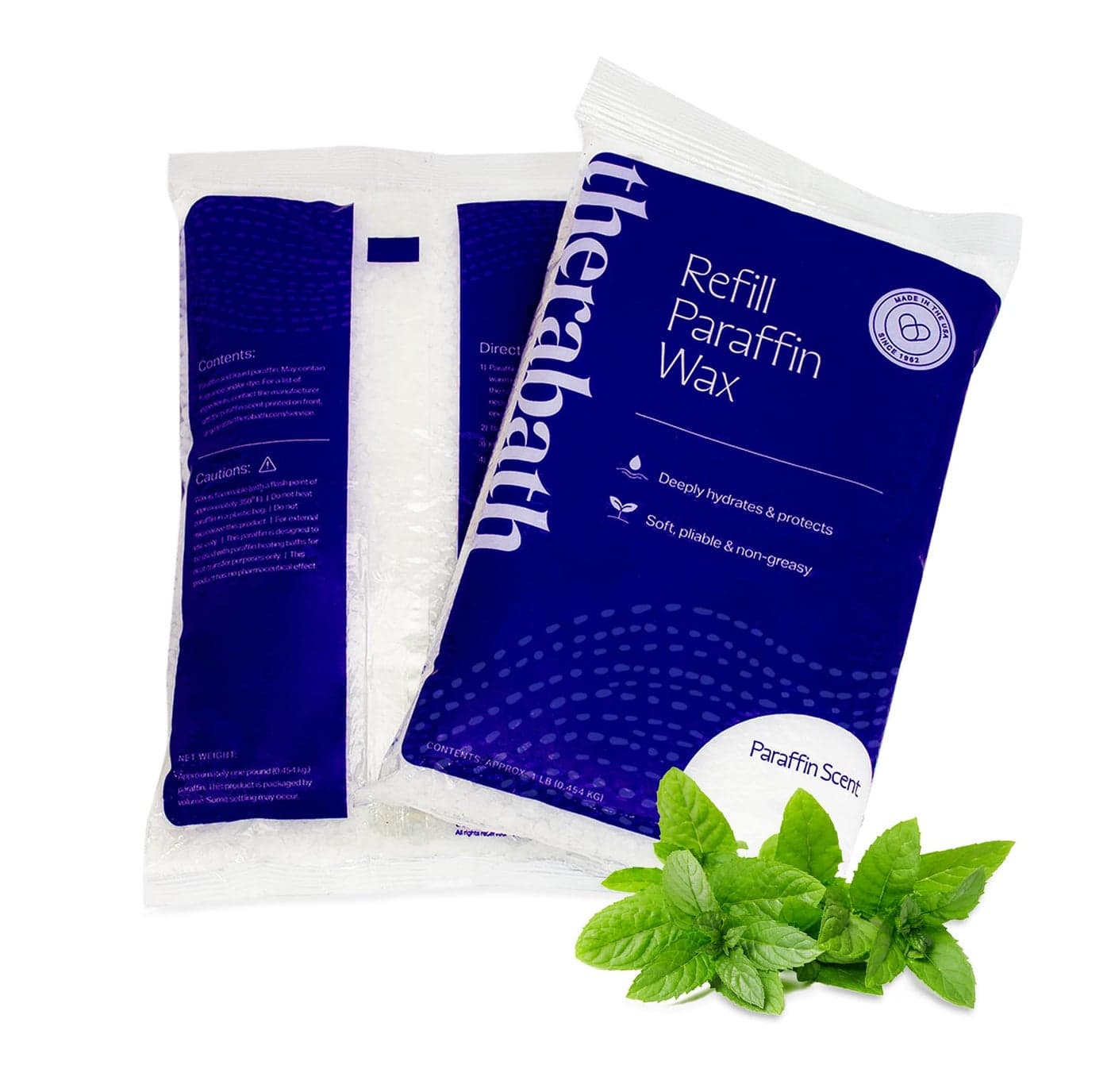 Therabath Paraffin Wax Refill Thermotherapy For Hands Feet Body Deeply Hydrates Protects Made in USA 6 lb Wintergreen