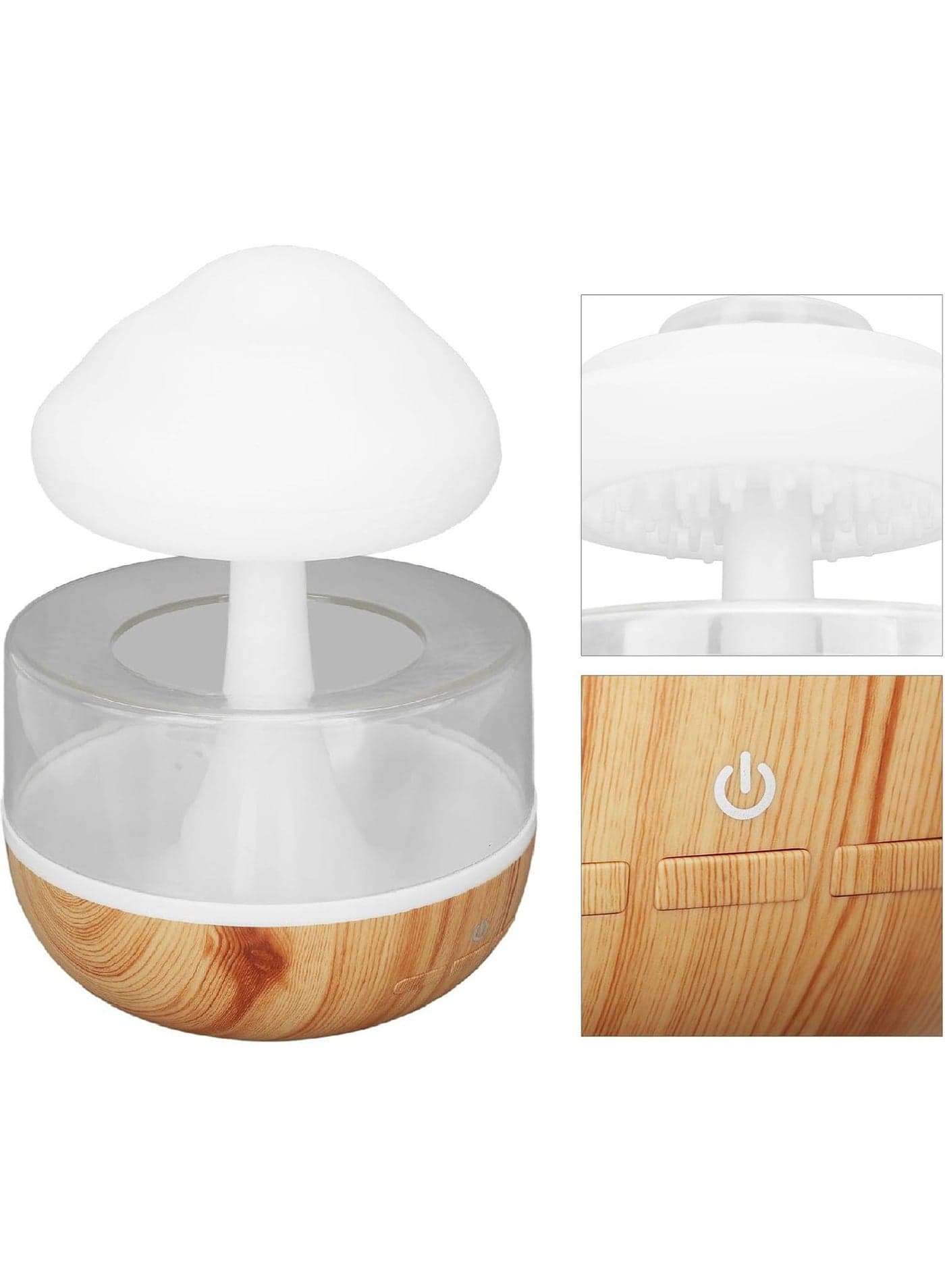 Rain Cloud Humidifier, Cute Water Drop Essential Oil Diffuser with 7 LED Light, Raining Cloud Night Light Aromatherapy Diffuser Rain Drop Humidifier for Anxiety and Stress Relief