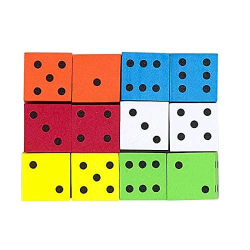 Koplow Games Assorted Foam Spot Dice 16mm