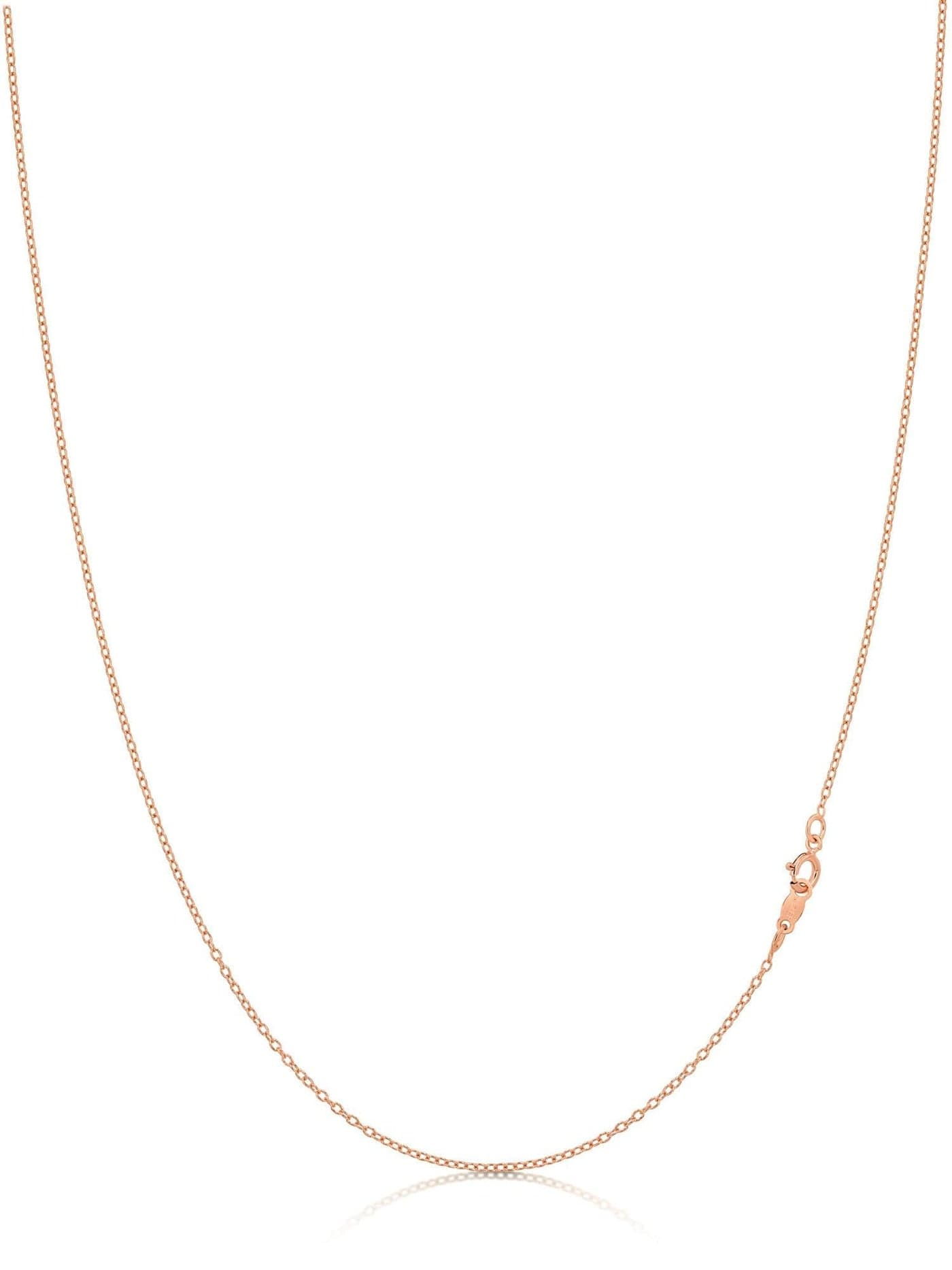 Kezef 1mm 925 Sterling Silver Necklace for Women | 16-36 inch long Silver, 18k Gold, Rose Gold Necklaces for Women - Made In Italy Real Cable Chain Jewelry | Dainty cadena de plata s925 para mujer