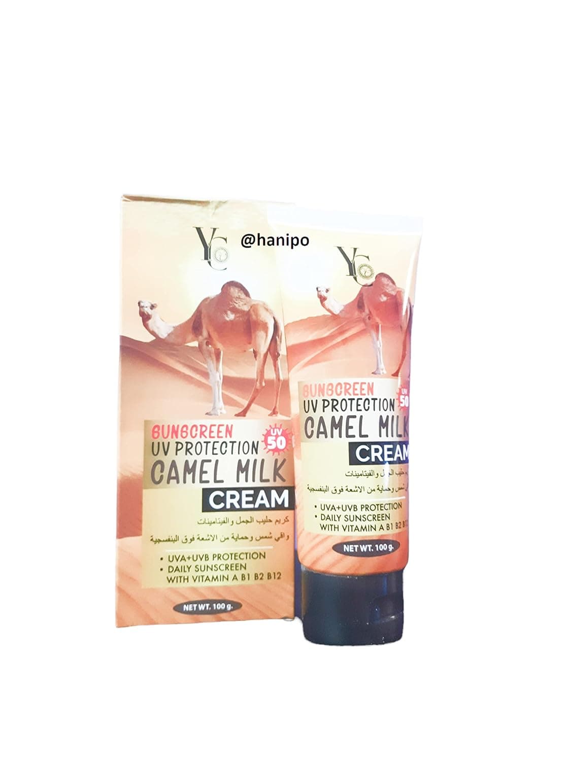 HANI PO YC Camel milk cream SunScreen Uv Protection 100g Pack of 1 Thailand ProductNatural Moisturizing sunblock for women Natural cleansing for women girl men adults Cream for women girls facial cream body cream for women girls