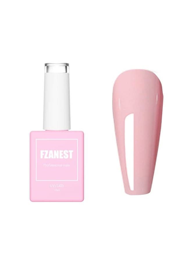 Pastel Gel Nail Polish,15ml Baby Pink Spring Summer Color Soak Off UV Light Cure Gel Polish Soft Candy Nail Art DIY Home D27