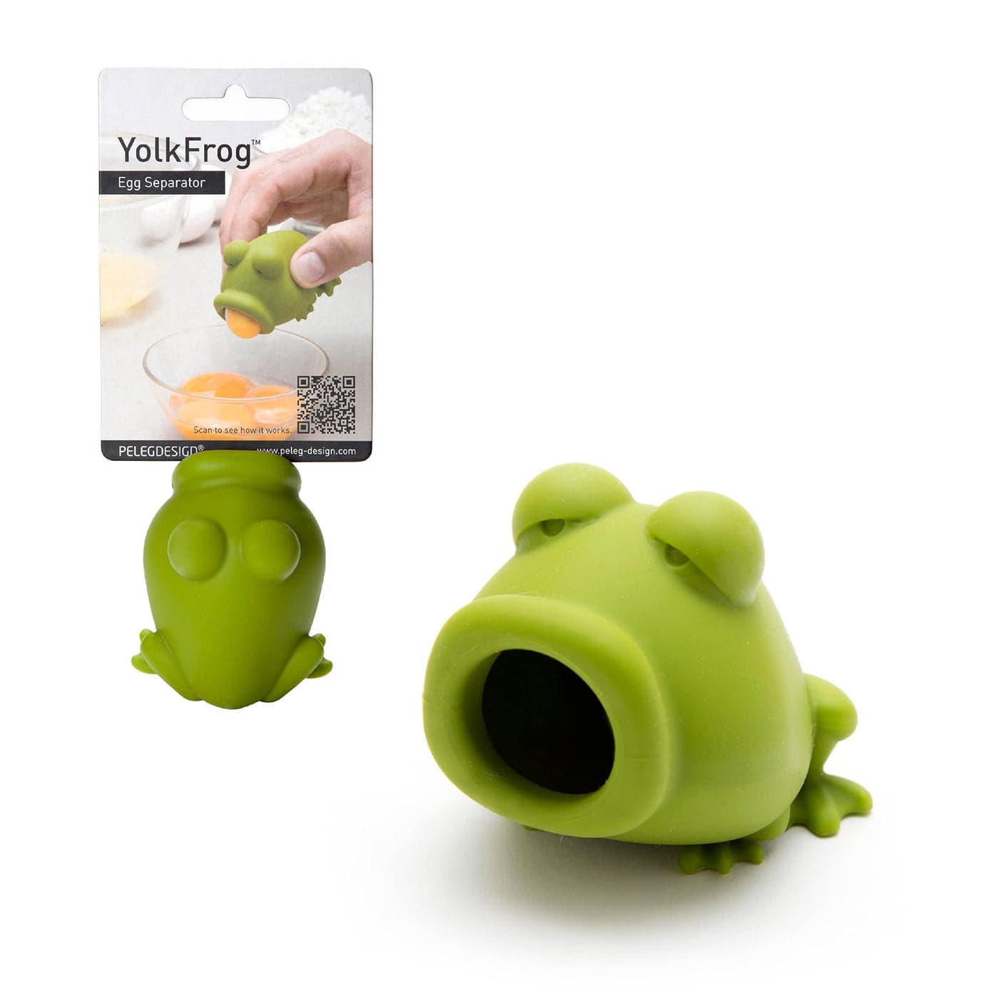 Peleg Design Silicone Egg Separator Separate Egg Yolk from Egg White Swallow Release Yolk Divider Egg Extractor Kitchen Gadgets Baking Tools YolkFrog