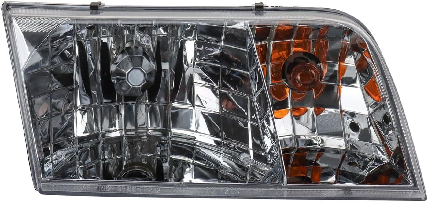 TRQ Right Headlight Assembly Passenger Side for 1998-2011 Ford Crown Victoria