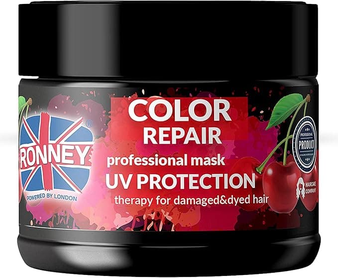 RONNEY Conditioner for Coloured Hair With Cherry Extract 300ml Professional Colour Conditioner for Damaged Dry Hair Deep Conditioning Color Protect Treatment Split End Repairing UV Protection