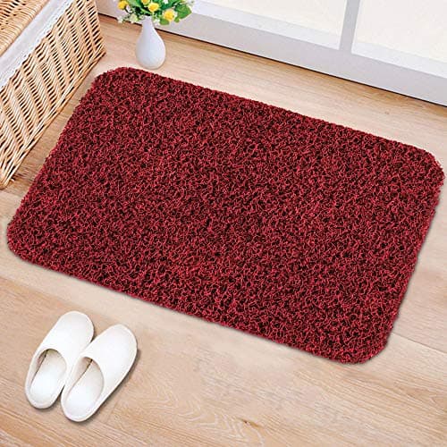 Freelance Cushion Main Door Mats for Entrance, 46x76 cm Red-Black - Soft PVC Mesh Indoor & Outdoor Foot Mat - Slip-Resistant Doormats for Main Door Entrance - Front Doormat for Home/Office