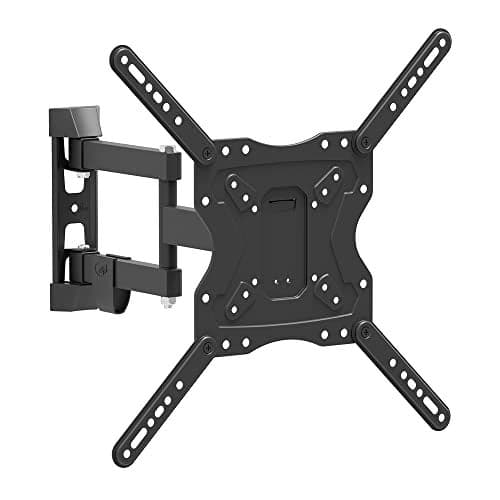 ELG Full Motion TV Wall Mount - Fits 26'' to 65'' TVs, Up to 66.1lbs, Swivel, Tilt, Extension, Max VESA 400x400mm, FULL40 PRO, Heavy-Duty Steel Construction, Sleek Black Finish
